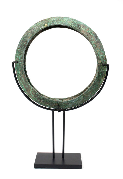 Antique Khmer bronze bangle, circa 13th century