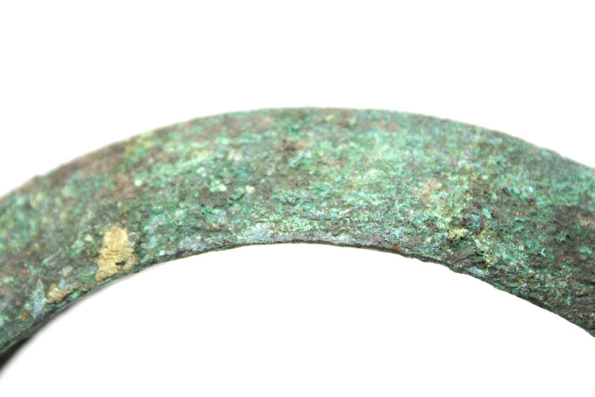 Antique Khmer bronze bangle, circa 13th century