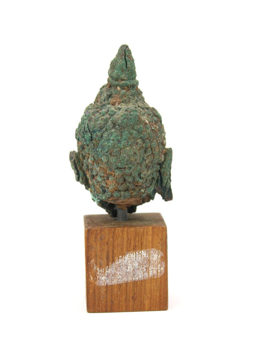 Antique Thai bronze Buddha head