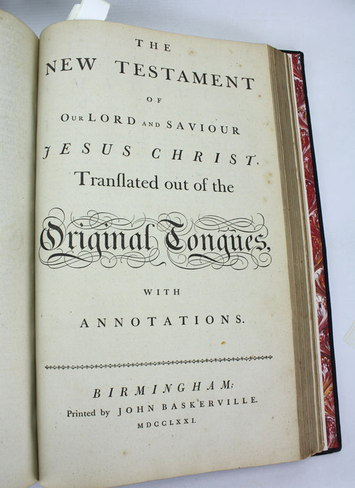 The Holy Bible, Baskerville 1772