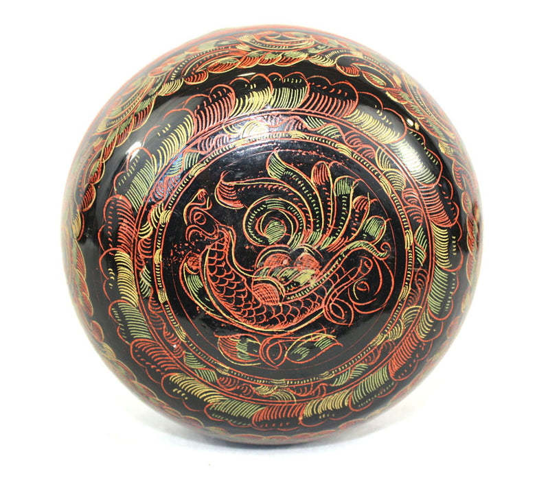 Antique Burmese lacquerware box, BL104