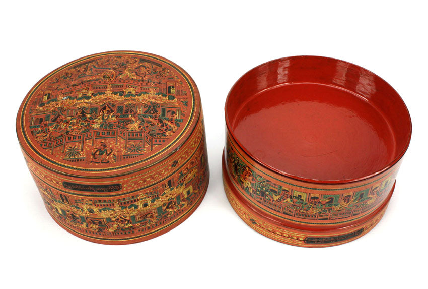 Antique Burmese betel box, Kun-it, circa 1920