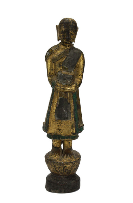 19th Century, Burmese Shan Buddhist Acolyte, 25cm high