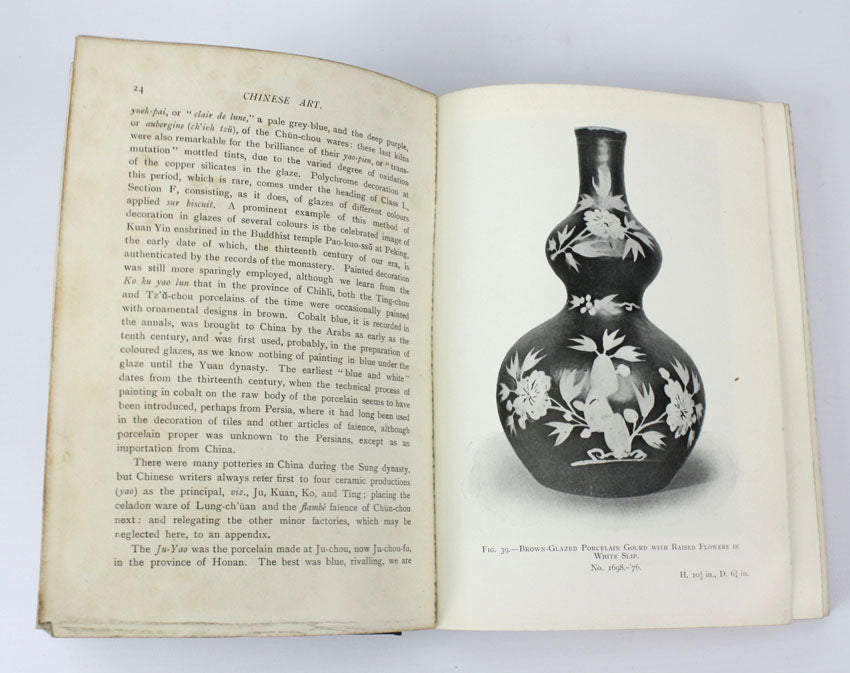 Chinese Art by Stephen Bushell, 2 volume set, 1907, 1909. Victoria and Albert Museum Art Handbook.