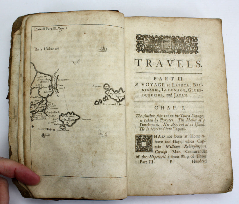 Jonathan Swift, Gulliver's Travels, 1726, Teerink AA edition.