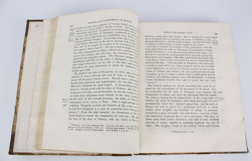 View of the State of Europe During the Middle Ages, 2 Volume set, by Henry Hallam, 1818