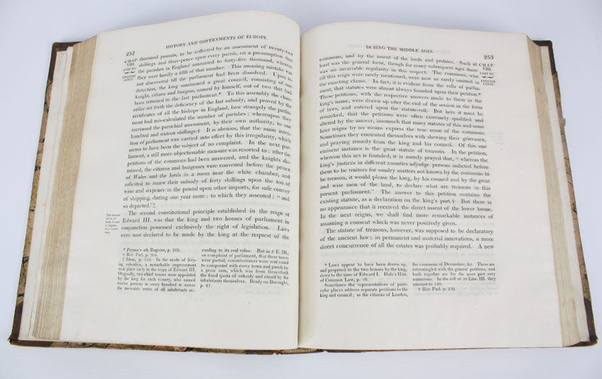 View of the State of Europe During the Middle Ages, 2 Volume set, by Henry Hallam, 1818