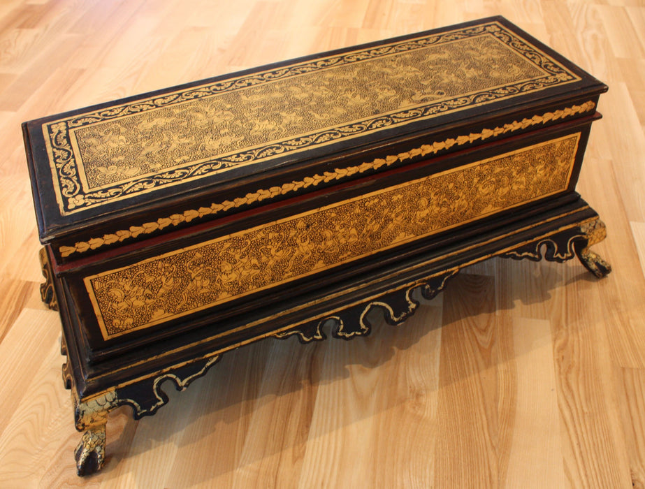 Burmese Buddhist manuscript chest