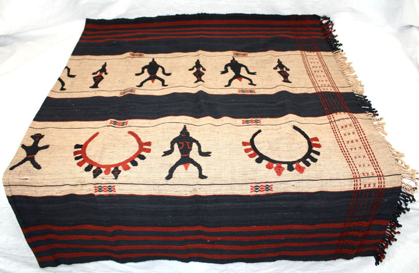 Authentic Nagaland blanket - throw - shawl, AD