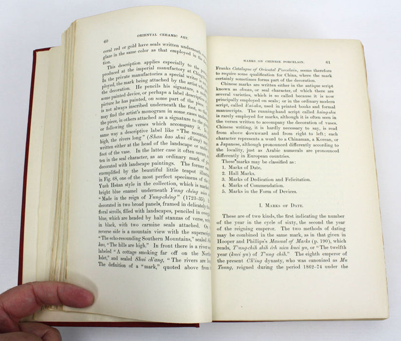 Oriental Ceramic Art, Collection of W T Walters - text edition to accompany the complete work, S W Bushell, 1899