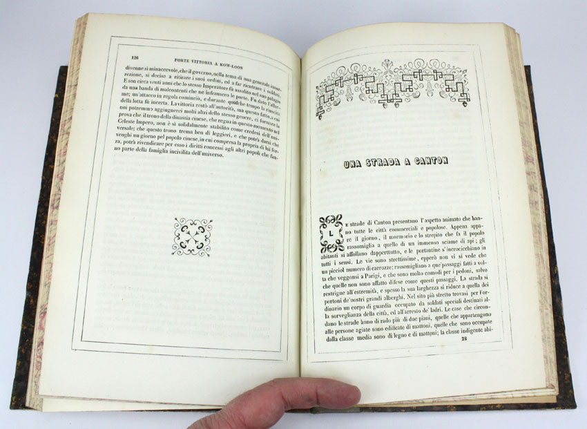 Lo Impero Cinese, 1st Italian edition 1845, by Clemente Pelle