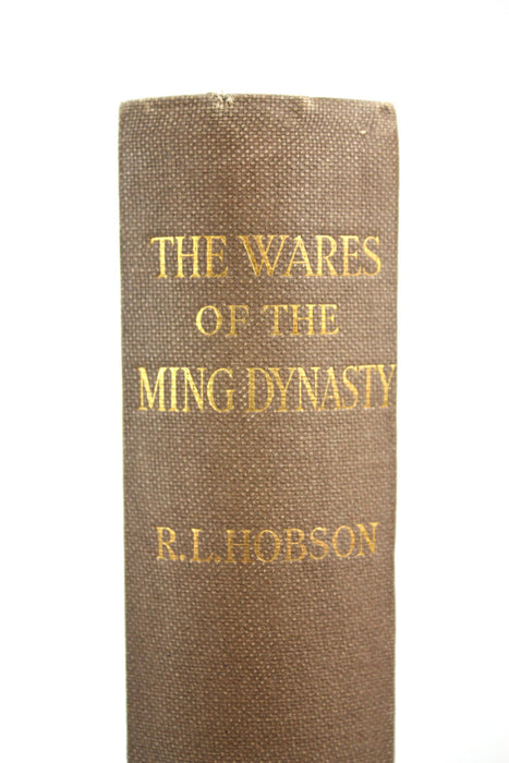 The Wares of the Ming Dynasty, R L Hobson, 1923, limited 1st edition of 1,500 copies