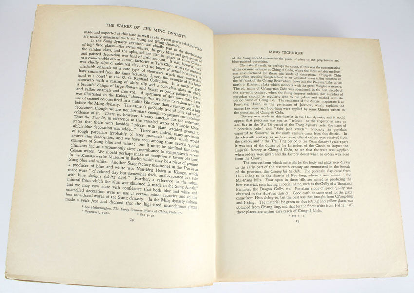 The Wares of the Ming Dynasty, R L Hobson, 1923, very rare vellum bound signed limited first edition - 1 of only 24 copies offered for sale.