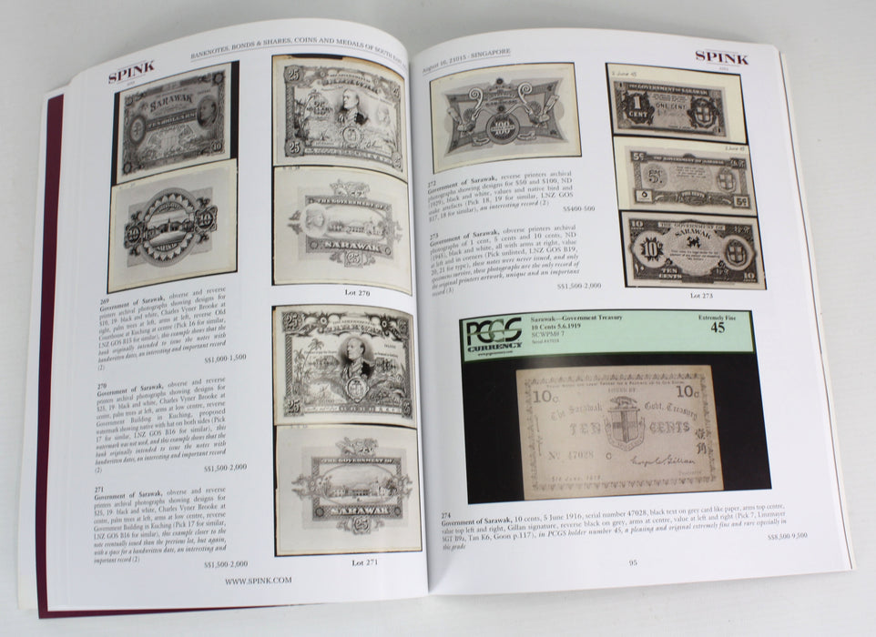 Spink The Banknotes, Bonds & Shares, Coins and Medals of South East Asia
