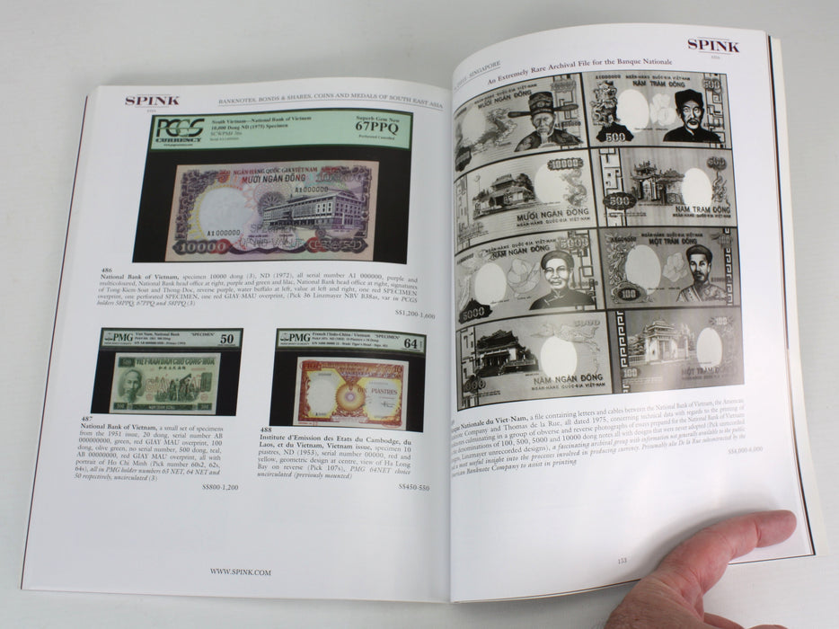 Spink The Banknotes, Bonds & Shares, Coins and Medals of South East Asia