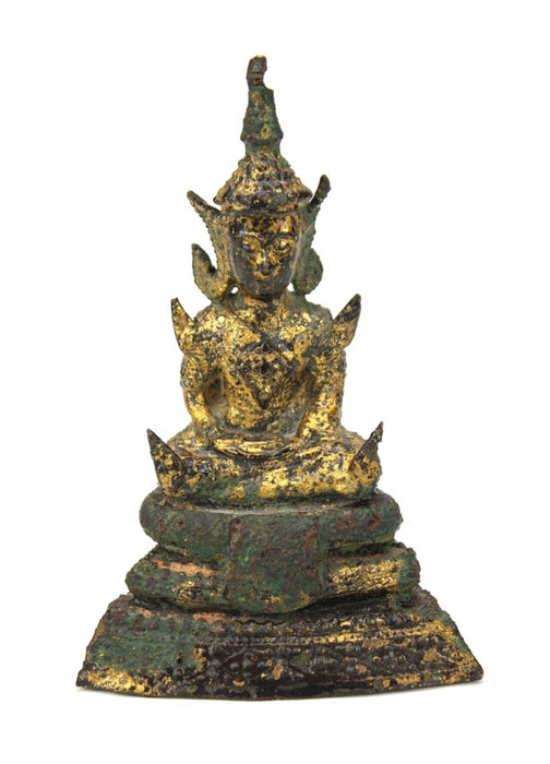 Thai Rattanakosin bronze seated Buddha, 19th century