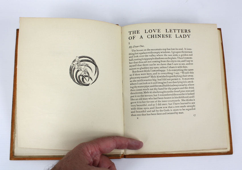 The Love Letters of a Chinese Lady, translated by Elizabeth Cooper, 1919