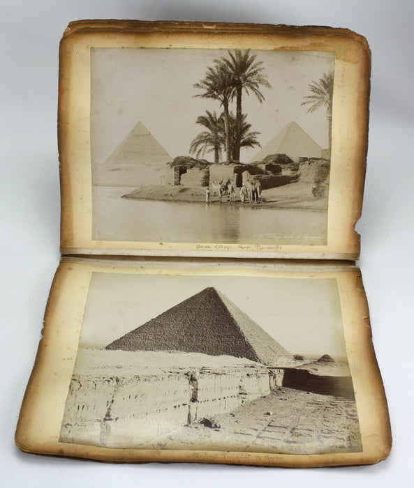 19th Century Egyptian Photograph Album, Albumen Prints, Zangaki