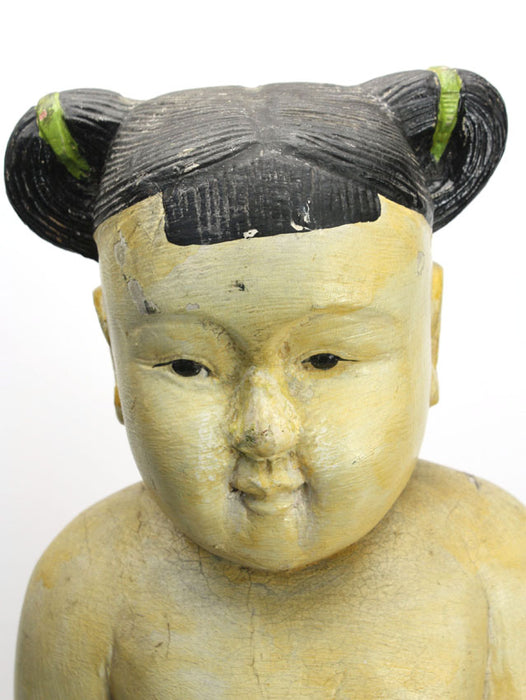 Old Thai Statue of Little Girl, circa 1960s-1970s, 65cm high