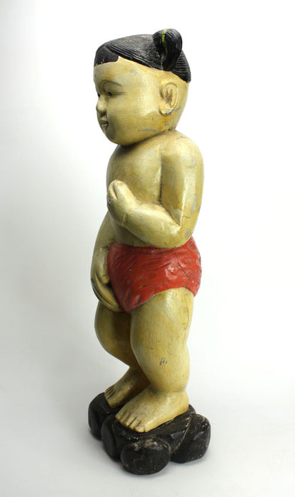 Old Thai Statue of Little Girl, circa 1960s-1970s, 65cm high