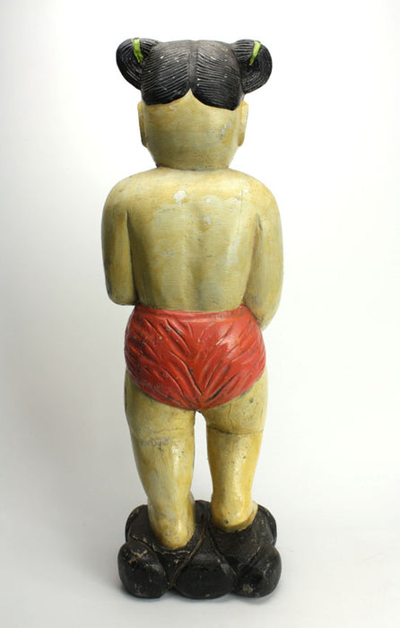 Old Thai Statue of Little Girl, circa 1960s-1970s, 65cm high