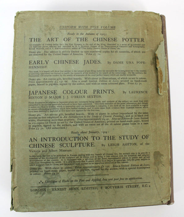 An Introduction to the study of Chinese Painting by Arthur Waley, 1st edition, 1923.