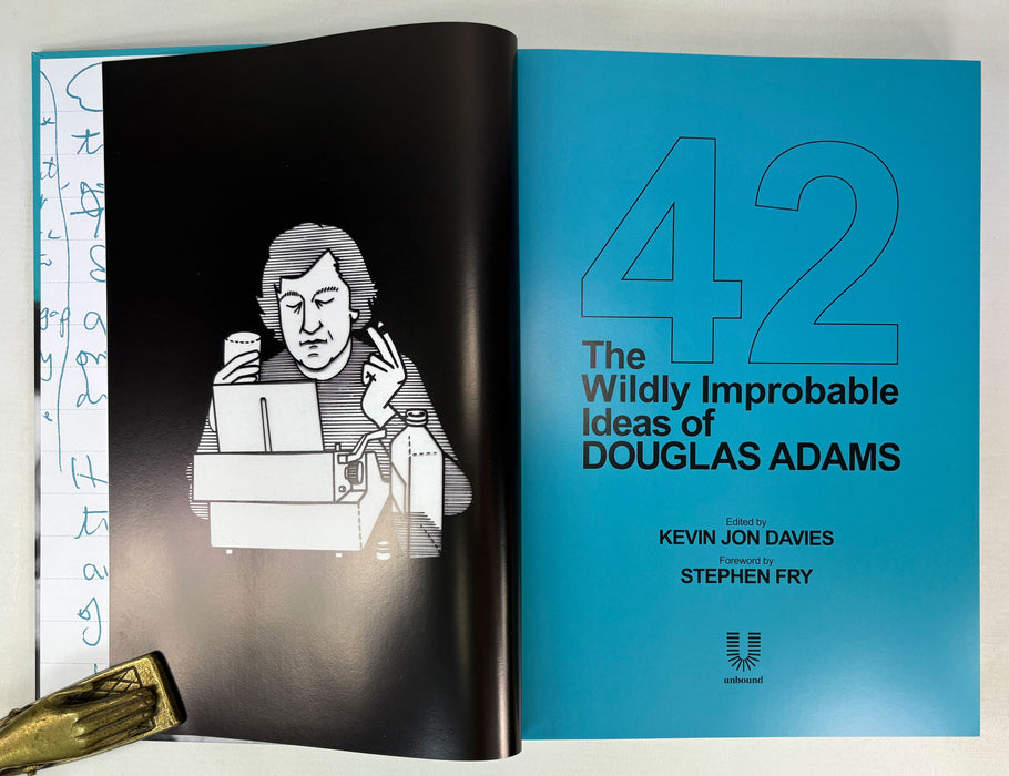 42; The Wildly Improbable Ideas of Douglas Adams, Kevin Jon Davies, Signed Collector's Edition, with wraparound poster