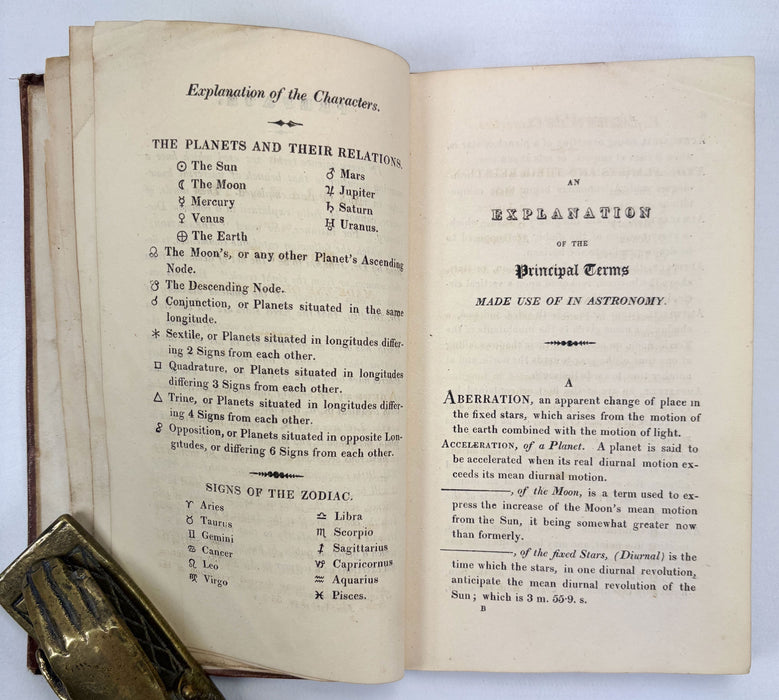 A Brief Explanation of the Principal Terms Made Use Of In Astronomy, Robert Goodacre, London, 1821 & Precis du Systeme Astronomique, M. Sigismond Visconti, A.G. Dufour, Paris, 1830