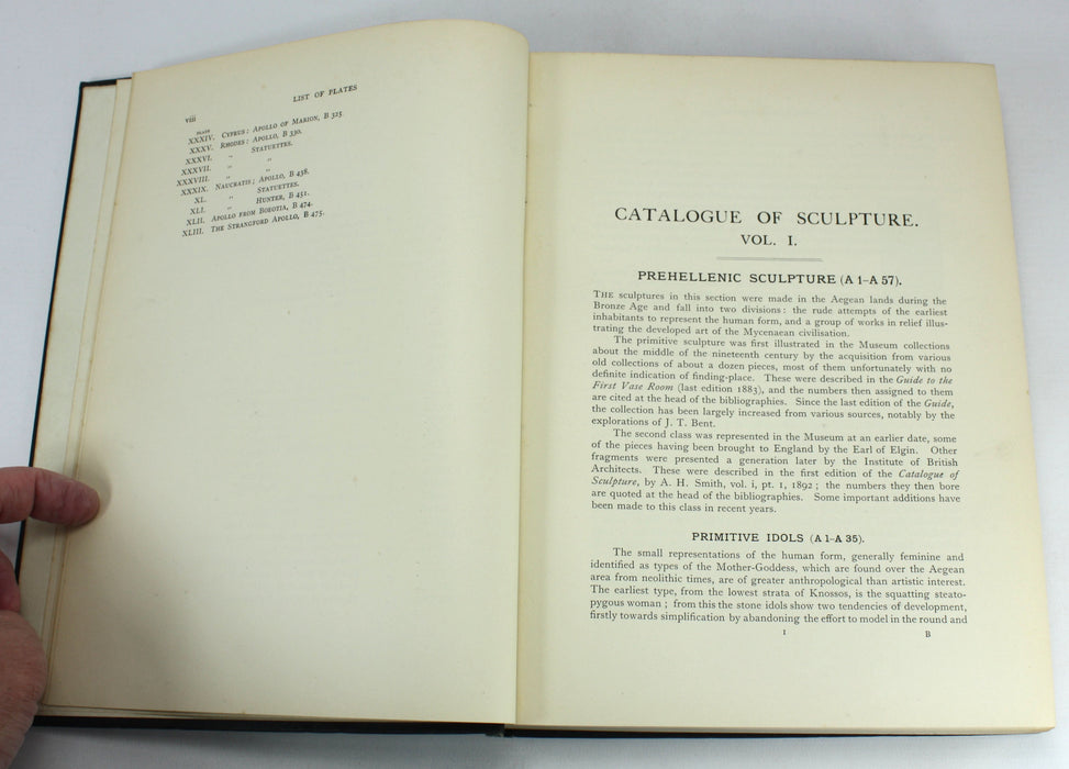 A Catalogue of Sculpture in the Department of Greek and Roman Antiquities, British Museum, F.N. Pryce, Vol. I, Part I, 1928