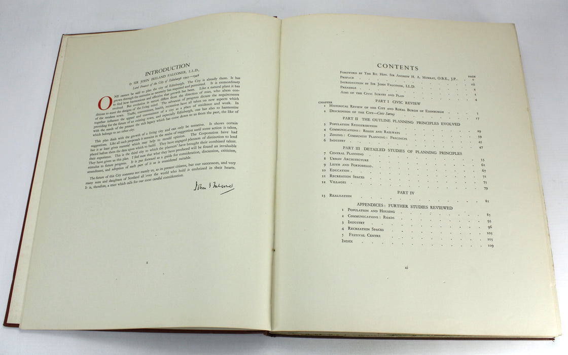 A Civic Survey & Plan for the City & Royal Burgh of Edinburgh, Abercrombie & Plumstead, 1949