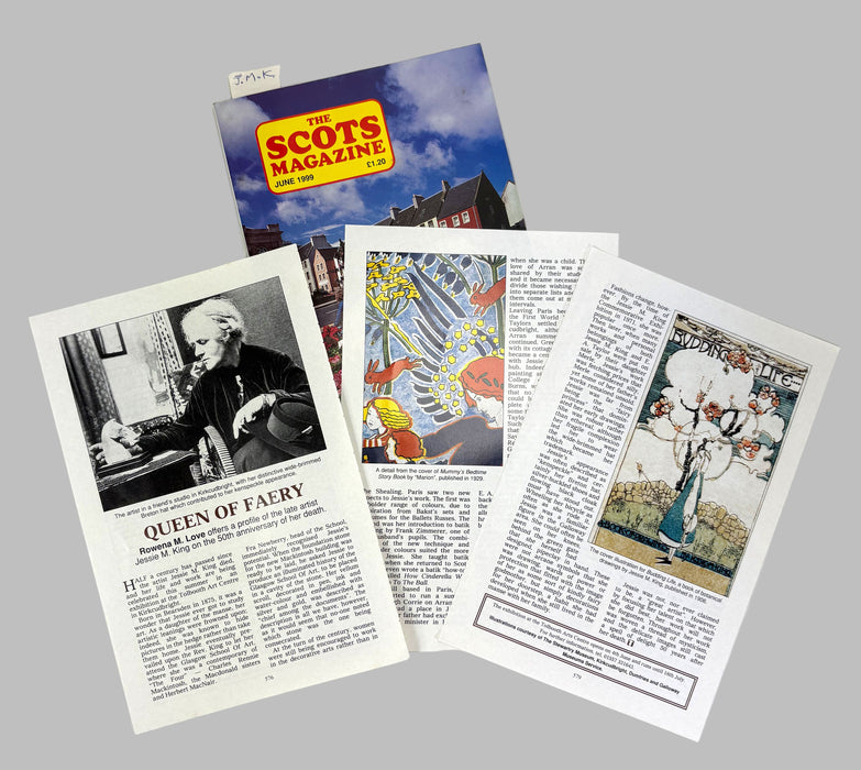 A Collection of Jessie M. King Ephemera; Posters, leaflets, cuttings, articles, cards etc., 1980s-2000s