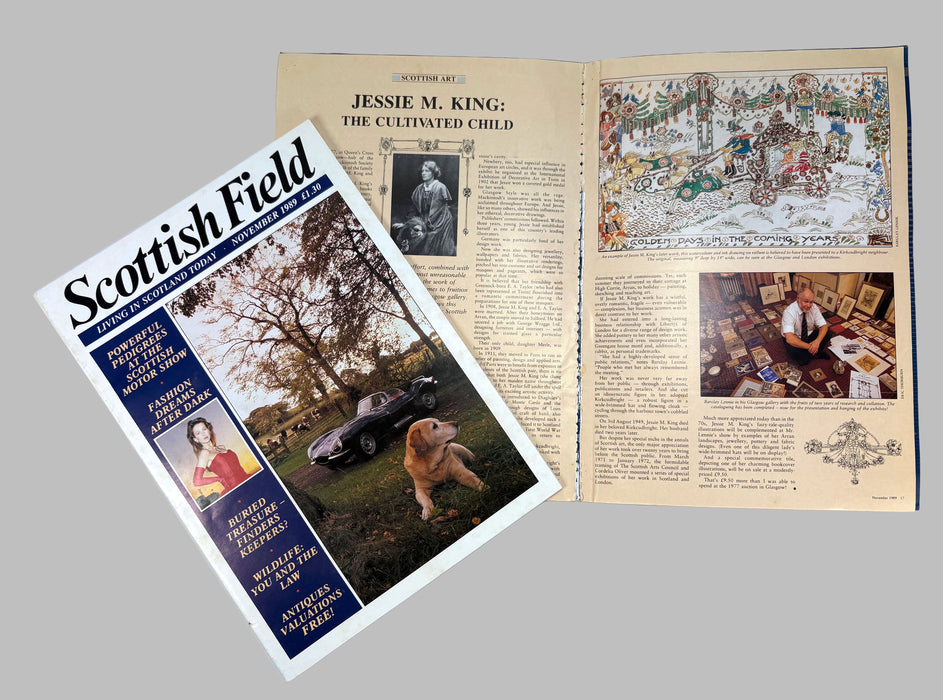 A Collection of Jessie M. King Ephemera; Posters, leaflets, cuttings, articles, cards etc., 1980s-2000s