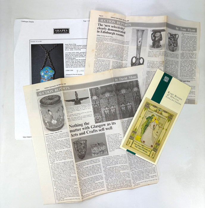 A Collection of Jessie M. King Ephemera; Posters, leaflets, cuttings, articles, cards etc., 1980s-2000s
