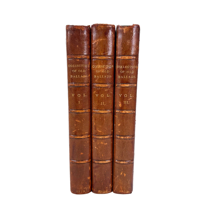 A Collection of Old Ballads - Ambrose Philips (attrib.) - Victorian Facsimile of the 1723-1725 Edition - 3 Volumes