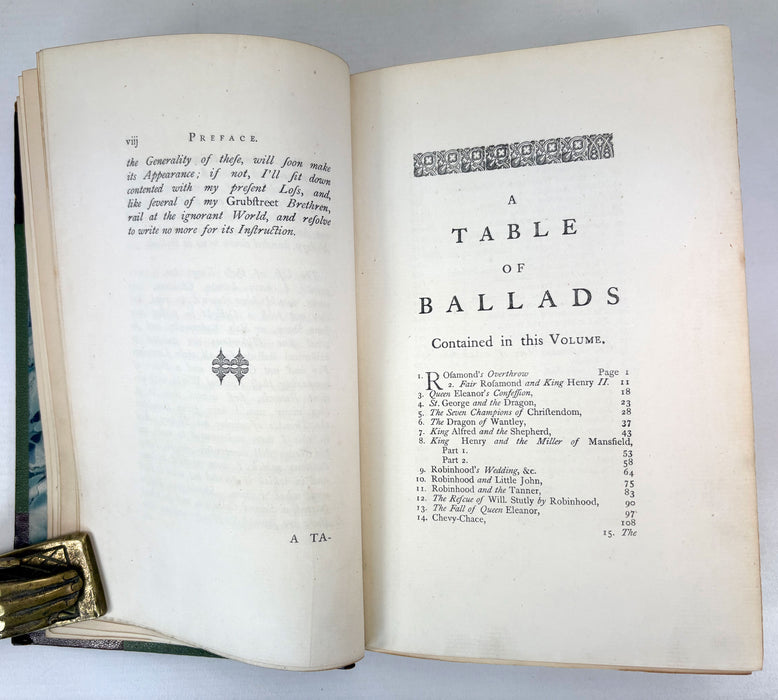 A Collection of Old Ballads - Ambrose Philips (attrib.) - Victorian Facsimile of the 1723-1725 Edition - 3 Volumes