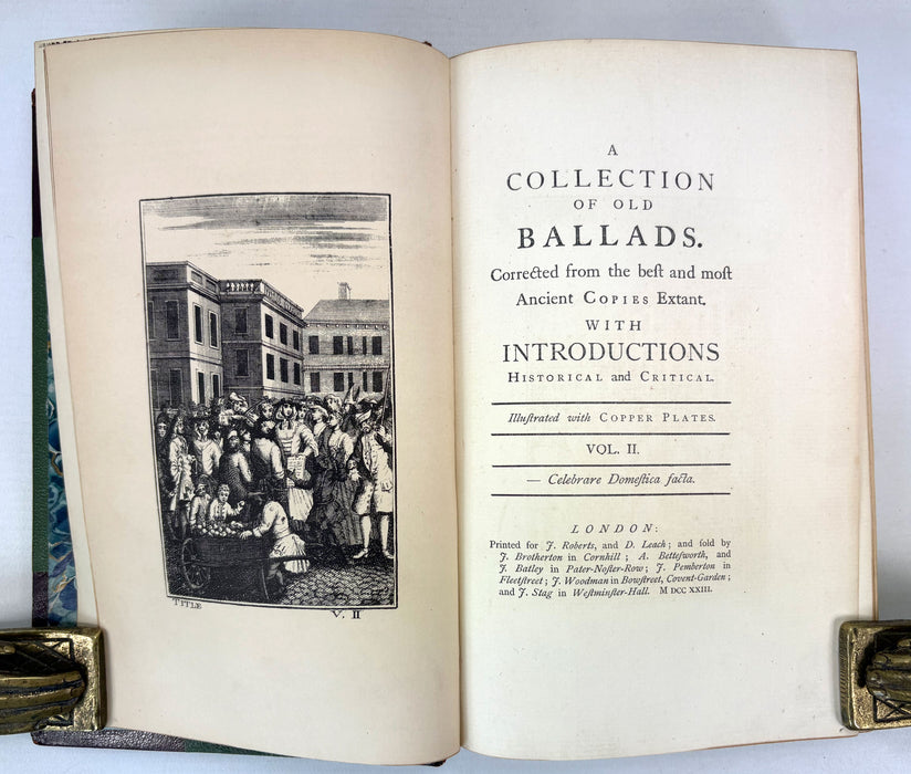 A Collection of Old Ballads - Ambrose Philips (attrib.) - Victorian Facsimile of the 1723-1725 Edition - 3 Volumes