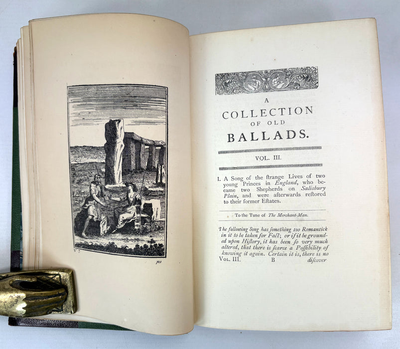 A Collection of Old Ballads - Ambrose Philips (attrib.) - Victorian Facsimile of the 1723-1725 Edition - 3 Volumes