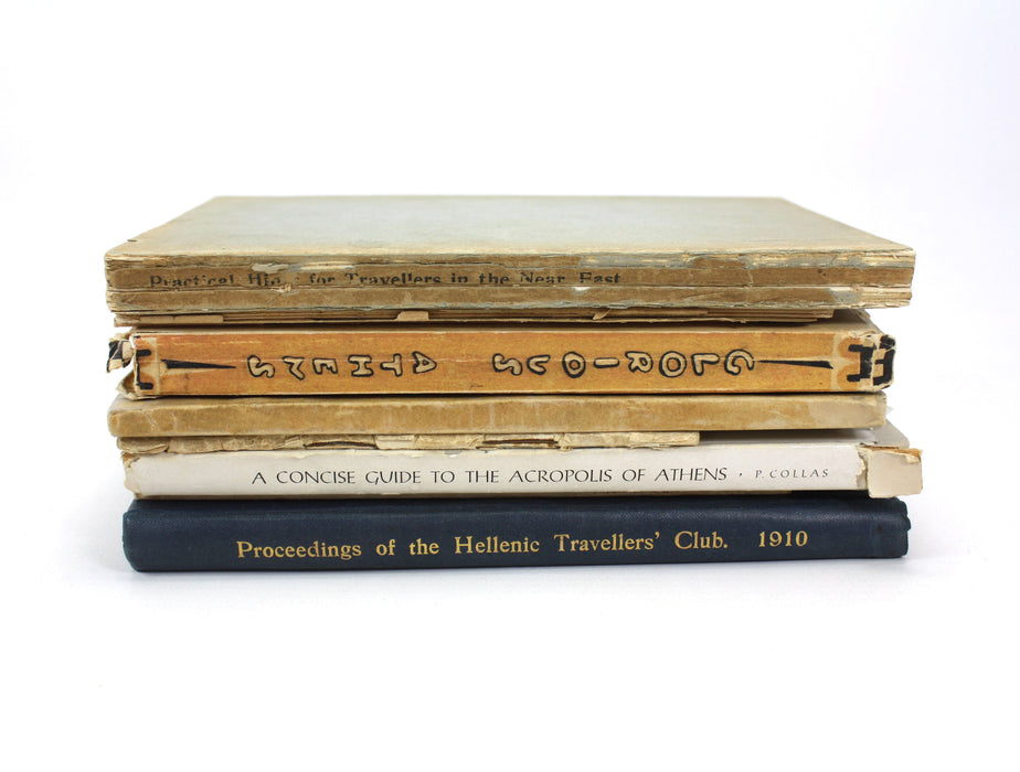A Collection of early 20th century Vintage Travel Guides to Greece, 1903-1949