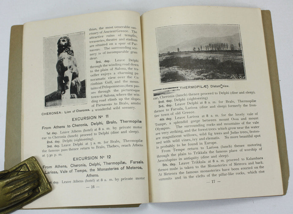 A Collection of early 20th century Vintage Travel Guides to Greece, 1903-1949