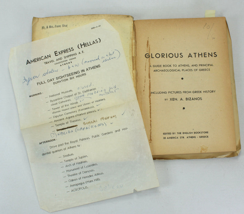 A Collection of early 20th century Vintage Travel Guides to Greece, 1903-1949