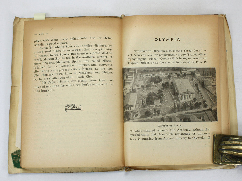 A Collection of early 20th century Vintage Travel Guides to Greece, 1903-1949