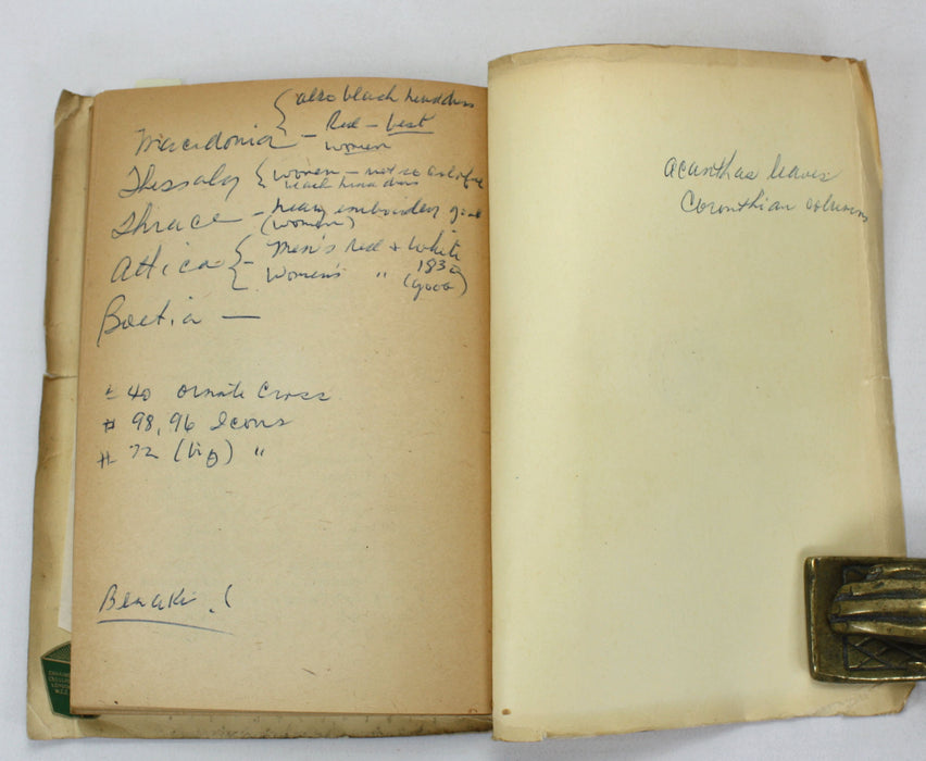 A Collection of early 20th century Vintage Travel Guides to Greece, 1903-1949