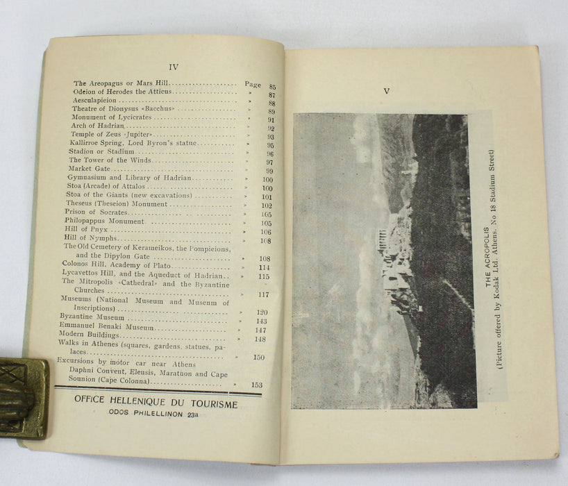 A Collection of early 20th century Vintage Travel Guides to Greece, 1903-1949