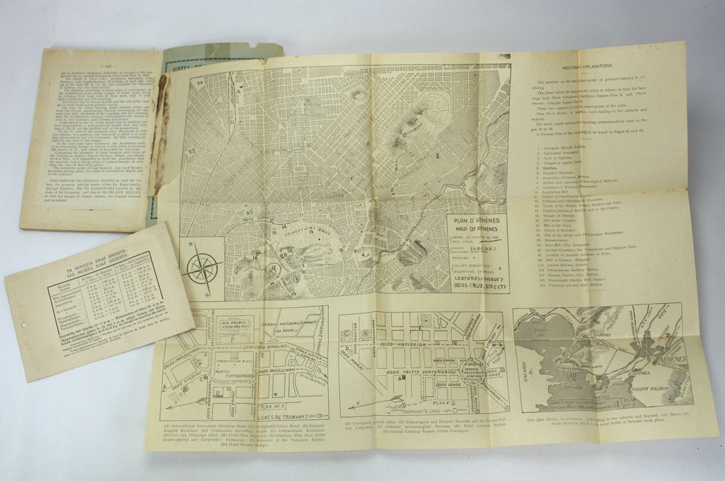 A Collection of early 20th century Vintage Travel Guides to Greece, 1903-1949