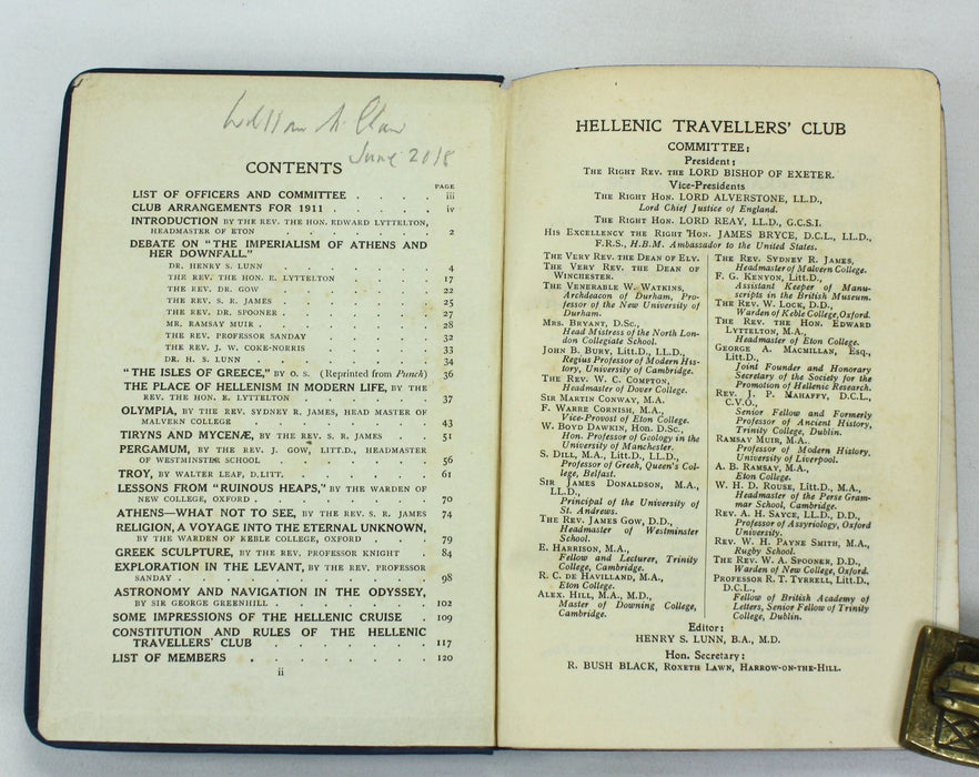 A Collection of early 20th century Vintage Travel Guides to Greece, 1903-1949