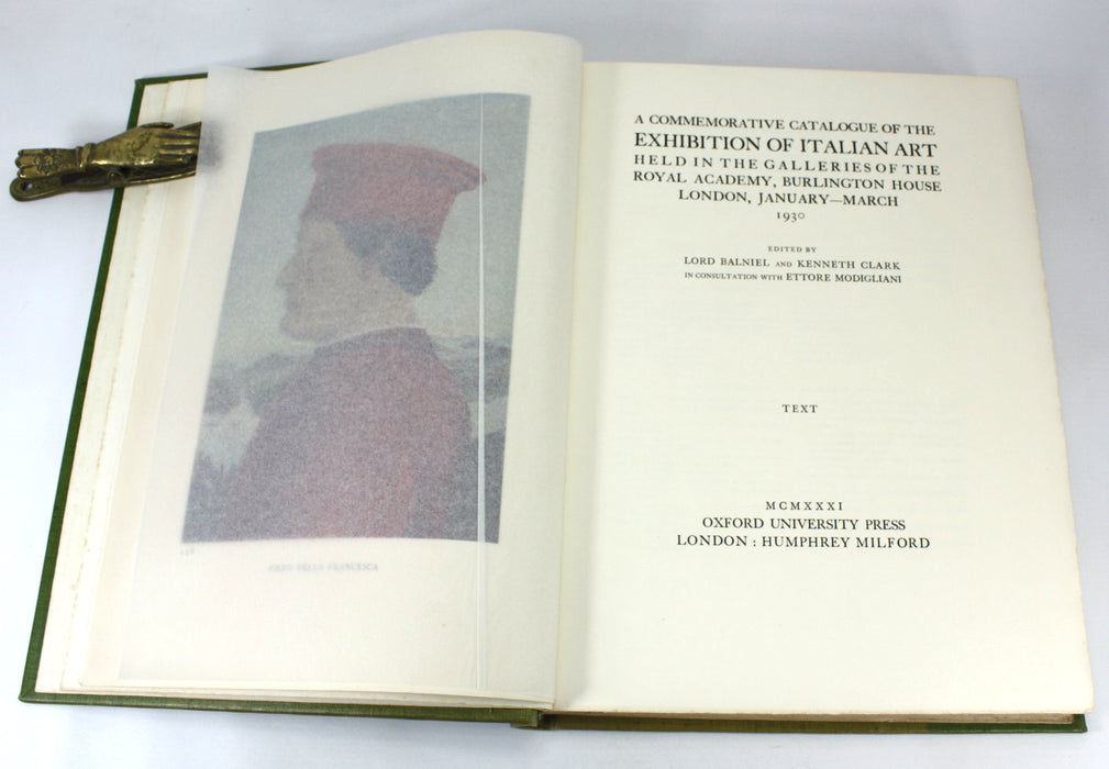 A Commemorative Catalogue of the Exhibition of Italian Art, Royal Academy, Burlington House, 1930, 2 Vols
