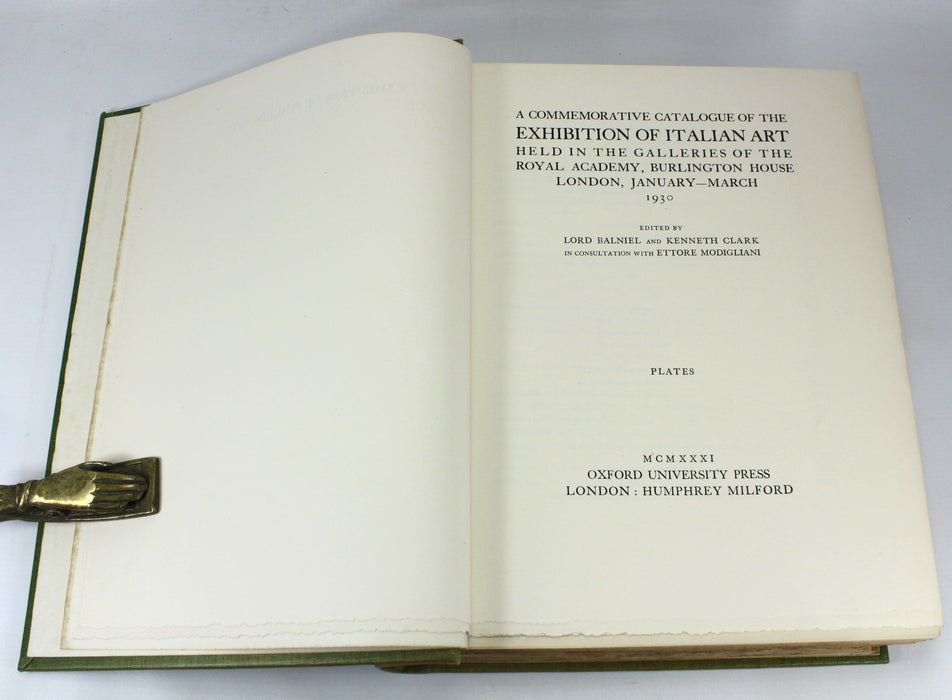 A Commemorative Catalogue of the Exhibition of Italian Art, Royal Academy, Burlington House, 1930, 2 Vols