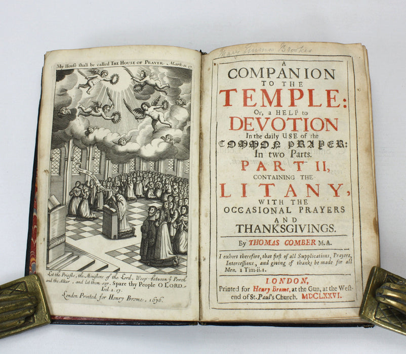 A Companion to the Temple; Or, A Help to Devotion in the Daily Use of Common Prayer, Part II containing The Litany, Thomas Comber, London, 1676
