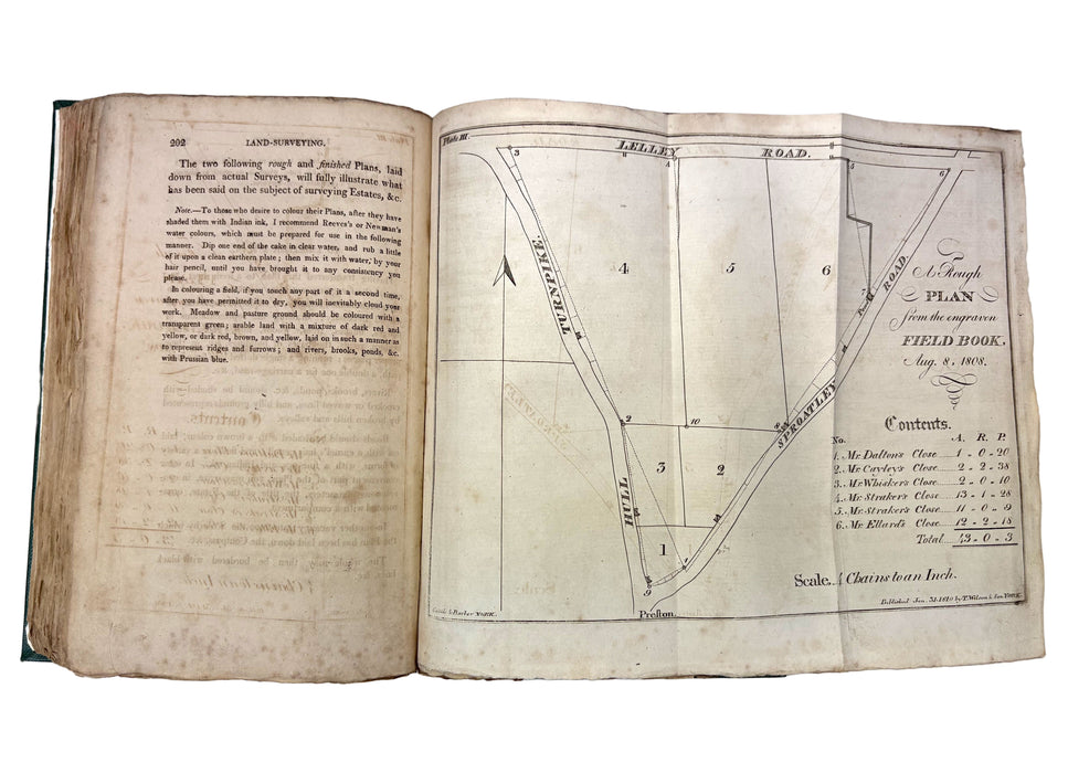 A Complete Treatise on Practical Land-Surveying, In Six Parts, A. Nesbit, York, 1810