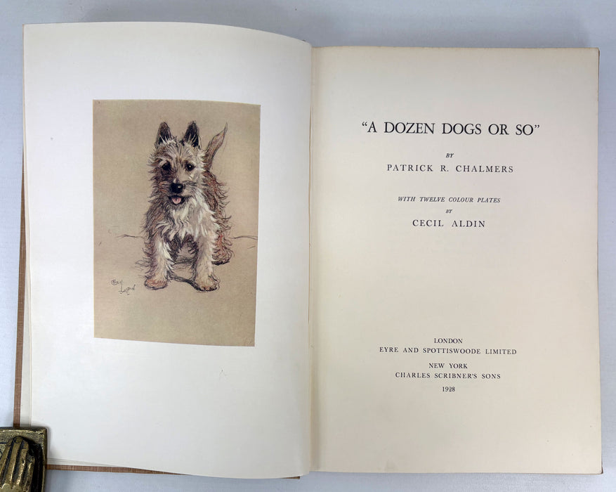 "A Dozen Dogs or So", by Patrick R. Chalmers, with Twelve Colour Plates by Cecil Aldin, 1923